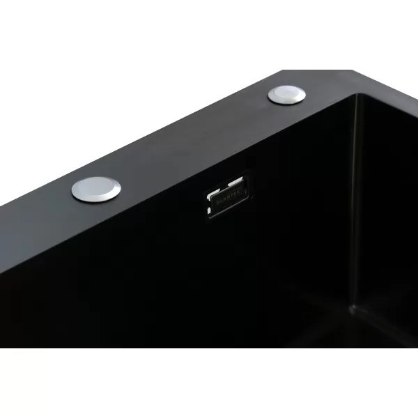 Мойка кухонная Blantek LS-5848STB Stone texture black вороненая сталь Мойка кухонная Blantek LS-5848STB Stone texture black вороненая сталь