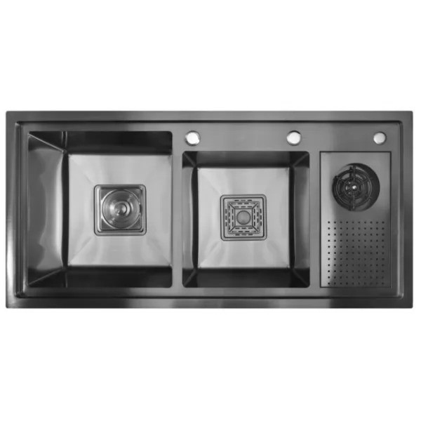 Мойка кухонная Wisent WM310048B PVD Графит Мойка кухонная Wisent WM310048B PVD Графит