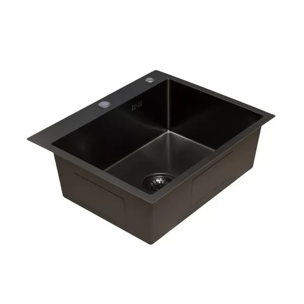 Мойка кухонная Blantek FS-5848HN Honeycomb Nano Black ECO вороненая сталь Мойка кухонная Blantek FS-5848HN Honeycomb Nano Black ECO вороненая сталь