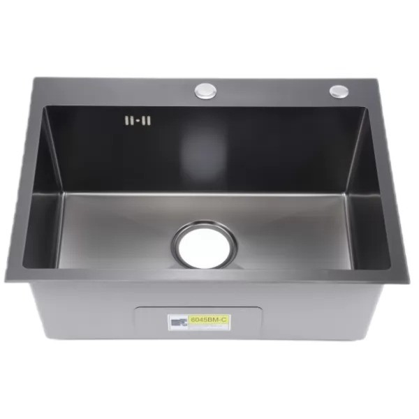 Мойка кухонная Wisent 6045BM-C Декор Зерно-Графит Мойка кухонная Wisent 6045BM-C Декор Зерно-Графит
