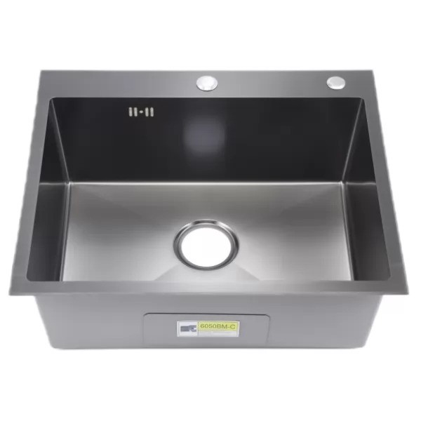 Мойка кухонная Wisent 6050BM-C Декор Зерно-Графит Мойка кухонная Wisent 6050BM-C Декор Зерно-Графит