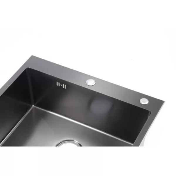 Мойка кухонная Wisent 6050BM-C Декор Зерно-Графит Мойка кухонная Wisent 6050BM-C Декор Зерно-Графит