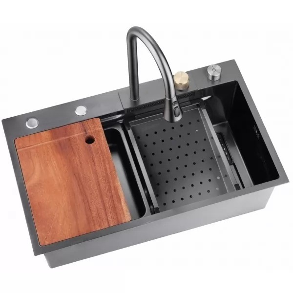 Мойка кухонная Wisent WG37546B PVD Black Мойка кухонная Wisent WG37546B PVD Black
