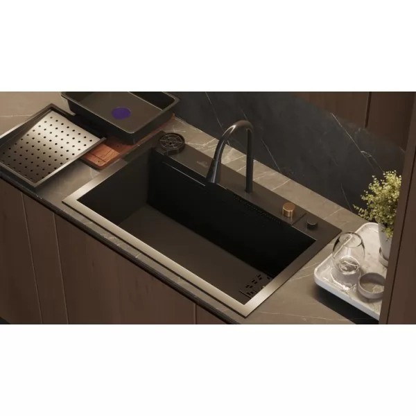 Мойка кухонная Wisent WG37546B PVD Black Мойка кухонная Wisent WG37546B PVD Black