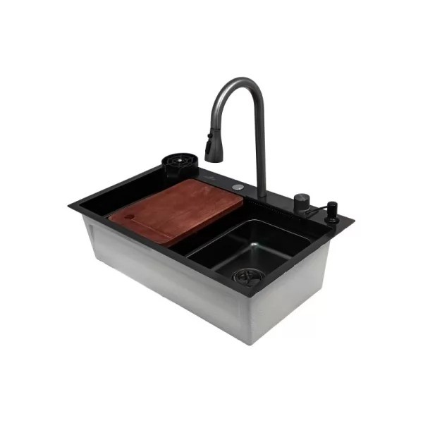 Мойка кухонная Wisent WG37546B PVD Black Мойка кухонная Wisent WG37546B PVD Black