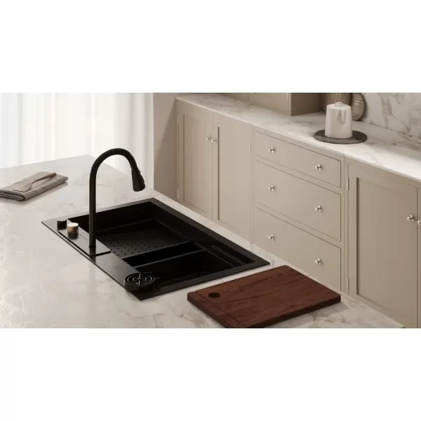 Мойка кухонная Wisent WG37546B PVD Black Мойка кухонная Wisent WG37546B PVD Black