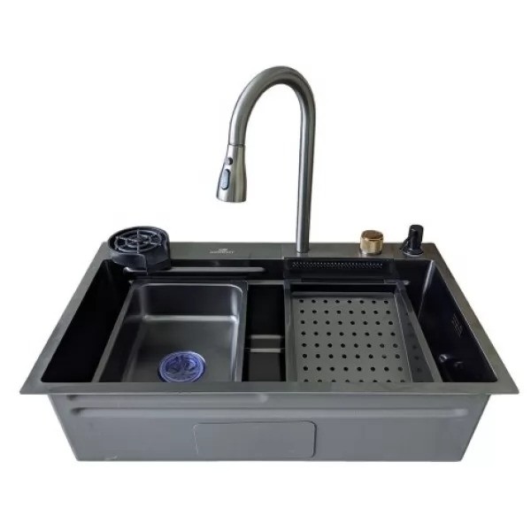 Мойка кухонная Wisent WG37546B PVD Black Мойка кухонная Wisent WG37546B PVD Black