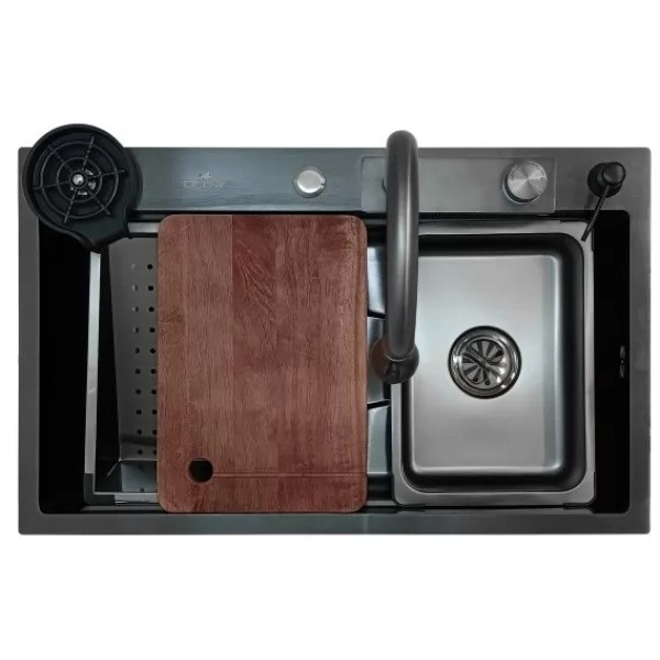 Мойка кухонная Wisent WG37546B PVD Black Мойка кухонная Wisent WG37546B PVD Black