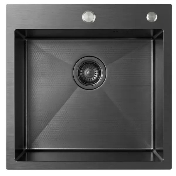 Мойка кухонная Blantek FS-5050HN Honeycomb Nano Black ECO вороненая сталь Мойка кухонная Blantek FS-5050HN Honeycomb Nano Black ECO вороненая сталь