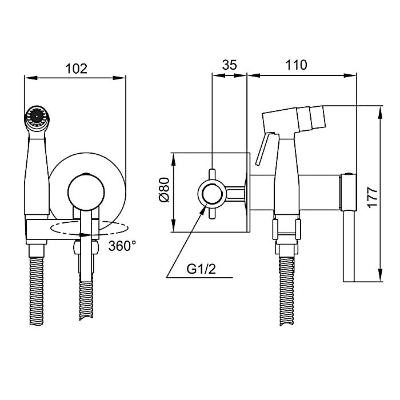 Смеситель Gappo G7206-6 Смеситель Gappo G7206-6