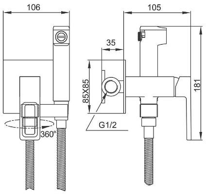 Смеситель Gappo G7217-13 (золотой) Смеситель Gappo G7217-13 (золотой)