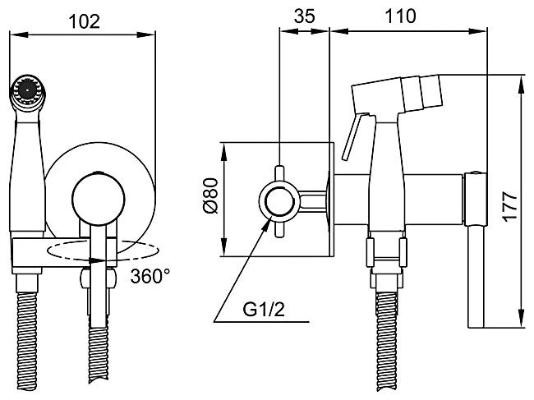 Смеситель Gappo G7206-3 Смеситель Gappo G7206-3
