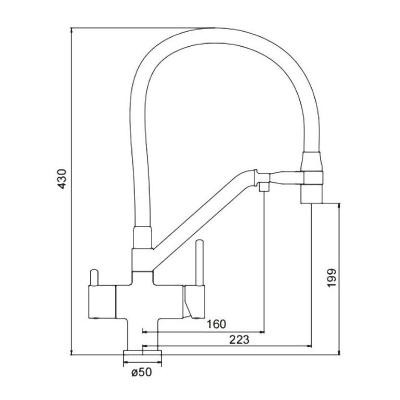 Смеситель Gappo G4398-88 Смеситель Gappo G4398-88