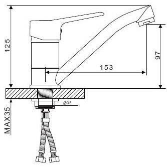 Смеситель Gappo G4536 Смеситель Gappo G4536