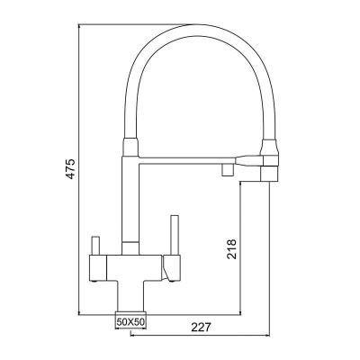 Смеситель Gappo G4395-50 (хром) Смеситель Gappo G4395-50 (хром)
