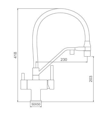 Смеситель Gappo G4395-63 (золотой) Смеситель Gappo G4395-63 (золотой)