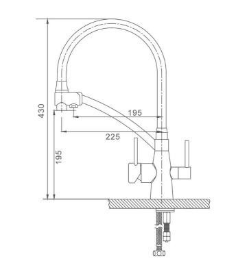 Смеситель Gappo G4398-13 (золотой) Смеситель Gappo G4398-13 (золотой)