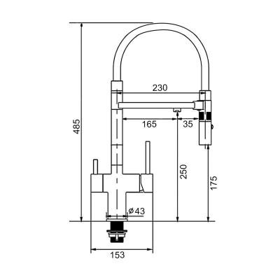 Смеситель Gappo G4397-86 Смеситель Gappo G4397-86
