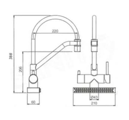 Смеситель Gappo G4098-5 Смеситель Gappo G4098-5