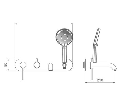 Смеситель Gappo G3306-9 Смеситель Gappo G3306-9