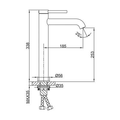 Смеситель Gappo G1006-26 Смеситель Gappo G1006-26