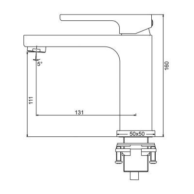 Смеситель Gappo G1017-3 (золотой) Смеситель Gappo G1017-3 (золотой)