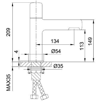 Смеситель Gappo G1052-85 (сатин) Смеситель Gappo G1052-85 (сатин)