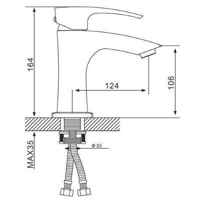 Смеситель Gappo G1007-66 Смеситель Gappo G1007-66