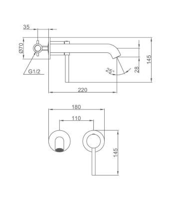 Смеситель Gappo G1206-3 Смеситель Gappo G1206-3