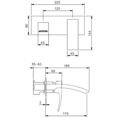 Смеситель Gappo G1007-2 Смеситель Gappo G1007-2