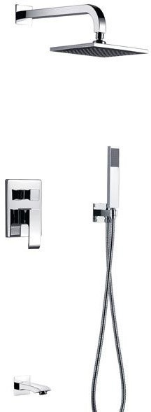 Душевая система скрытого монтажа с изливом Ahti Rauma RM405318 хром Душевая система скрытого монтажа с изливом Ahti Rauma RM405318 хром