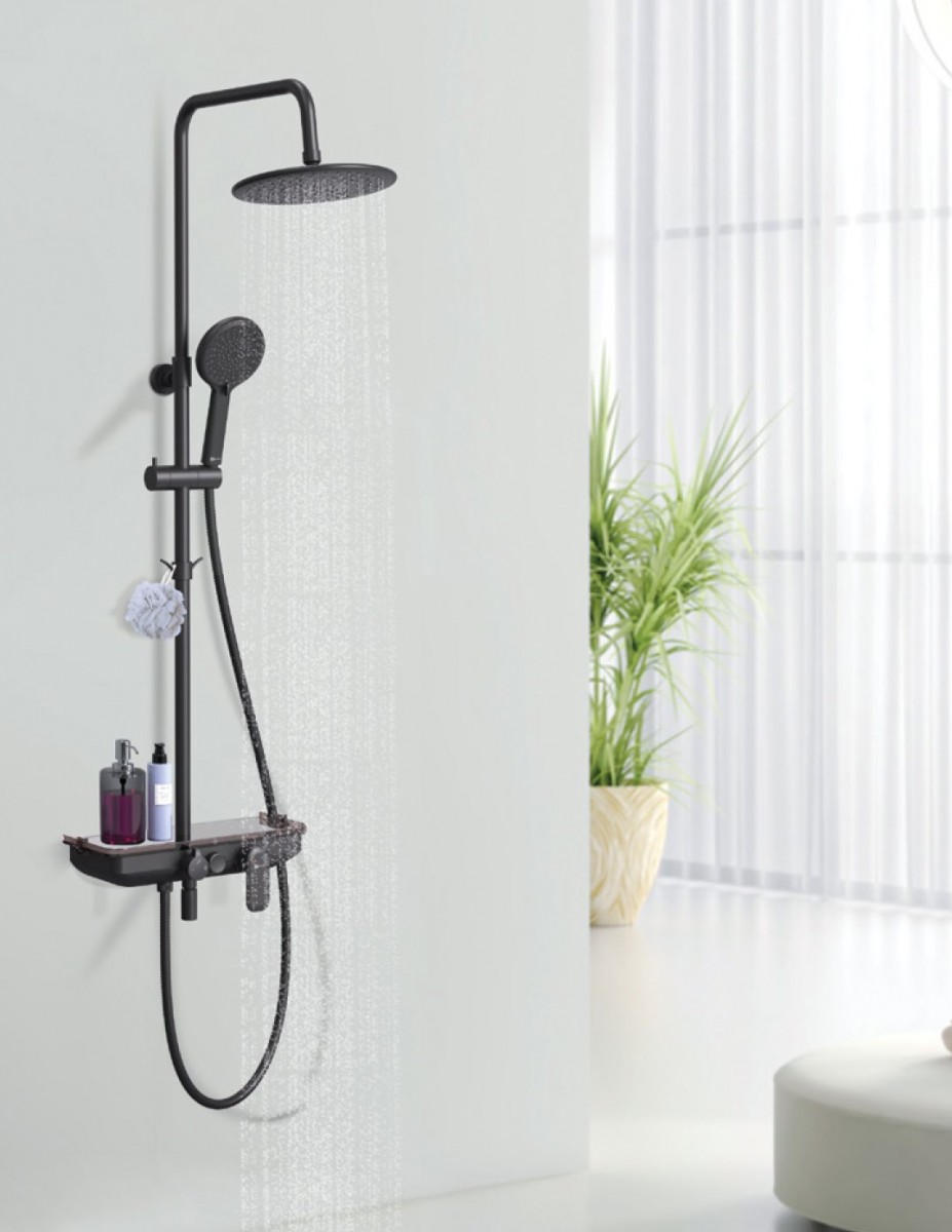 Душевая система Lemark Tropic LM7012BL черная Душевая система Lemark Tropic LM7012BL черная