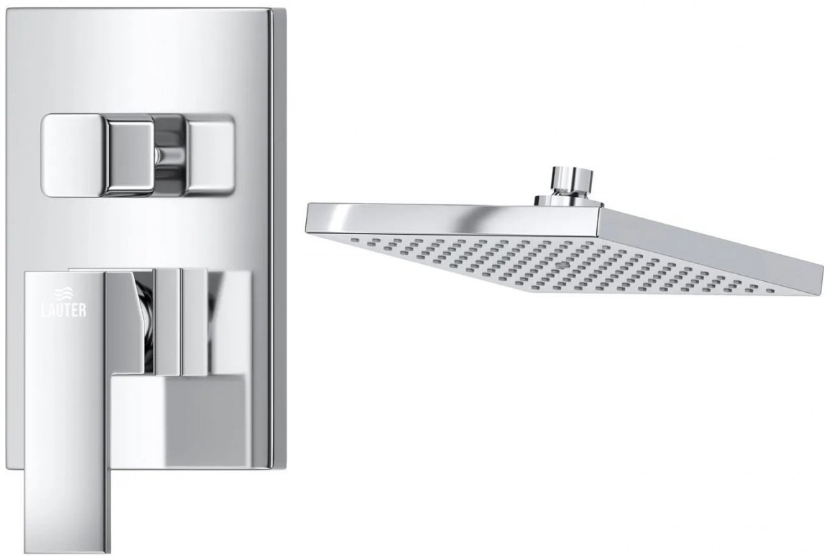Душевая система со смесителем Lauter Trim 21CK189C-516-3 с верхним душем 21S20109 Душевая система со смесителем Lauter Trim 21CK189C-516-3 с верхним душем 21S20109