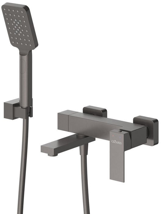Смеситель для ванны и душа Cezares SLIDER-VD-GM оружейная сталь Смеситель для ванны и душа Cezares SLIDER-VD-GM оружейная сталь