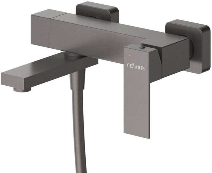 Смеситель для ванны и душа Cezares SLIDER-VD-GM оружейная сталь Смеситель для ванны и душа Cezares SLIDER-VD-GM оружейная сталь