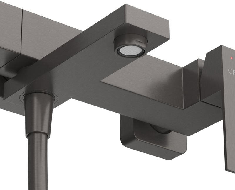 Смеситель для ванны и душа Cezares SLIDER-VD-GM оружейная сталь Смеситель для ванны и душа Cezares SLIDER-VD-GM оружейная сталь