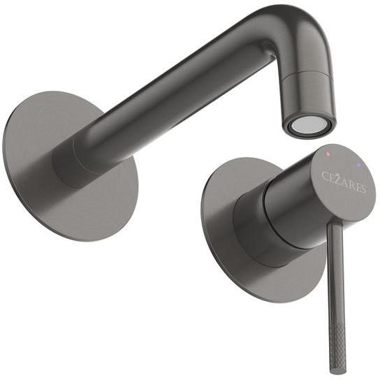 Смеситель для умывальника Cezares RELAX-BLI2-1-GM-W0 оружейная сталь Смеситель для умывальника Cezares RELAX-BLI2-1-GM-W0 оружейная сталь