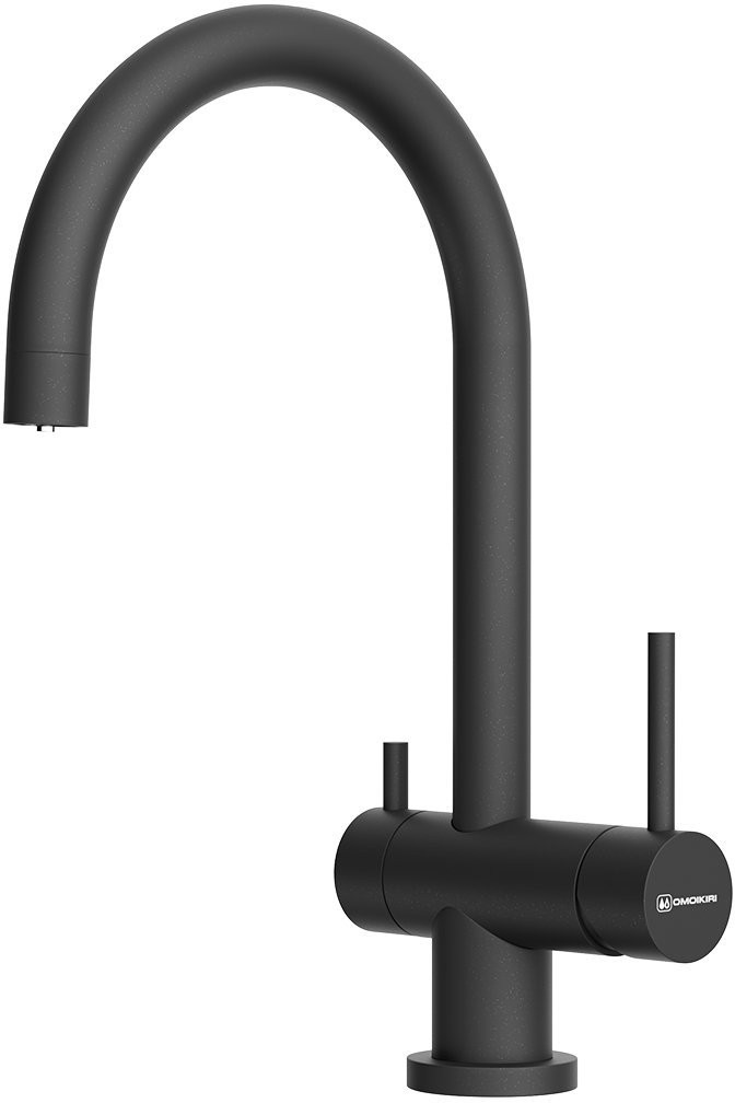 Смеситель для кухни Omoikiri Yamada-P-BL 4974226 с подключением для фильтра черный Смеситель для кухни Omoikiri Yamada-P-BL 4974226 с подключением для фильтра черный
