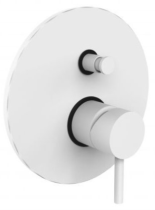 Смеситель для ванны и душа с внутренней частью Paffoni Light LIG015BO (белый матовый) Смеситель для ванны и душа с внутренней частью Paffoni Light LIG015BO (белый матовый)