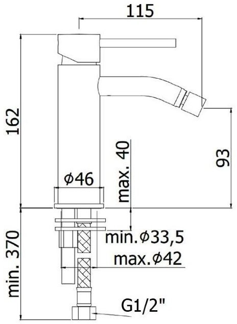 Смеситель для биде Paffoni Light LIG131BO белый матовый Смеситель для биде Paffoni Light LIG131BO белый матовый