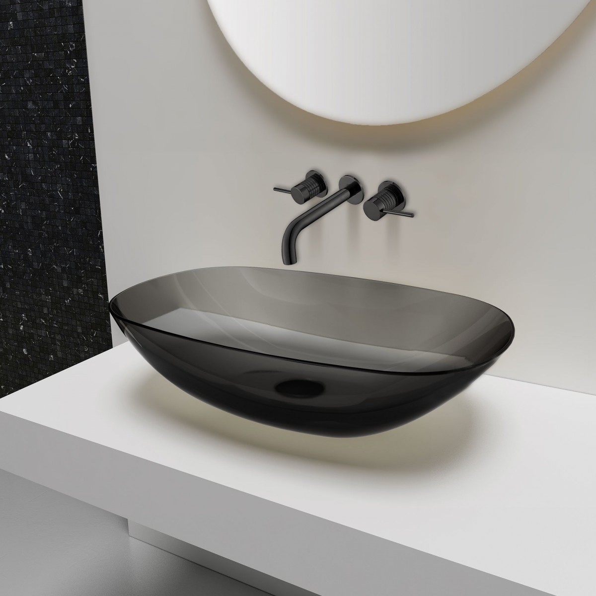 Смеситель для умывальника Vincea Groove VBFW-4G1MB черный Смеситель для умывальника Vincea Groove VBFW-4G1MB черный