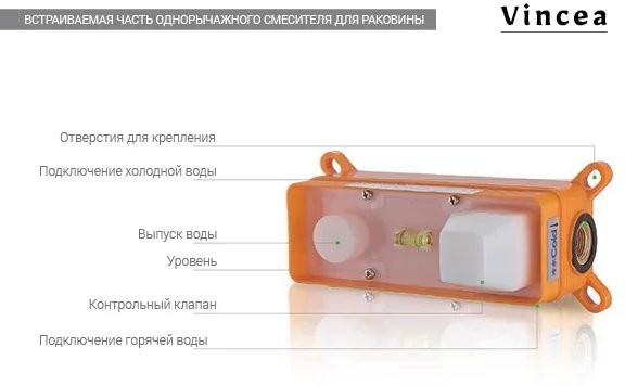 Смеситель для умывальника Vincea Desire VBFW-1D1CH хром Смеситель для умывальника Vincea Desire VBFW-1D1CH хром