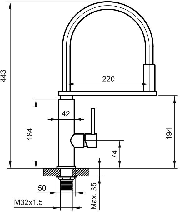 Смеситель для кухни с гибким изливом Ahti Kemi Black KM833020 хром/черный Смеситель для кухни с гибким изливом Ahti Kemi Black KM833020 хром/черный