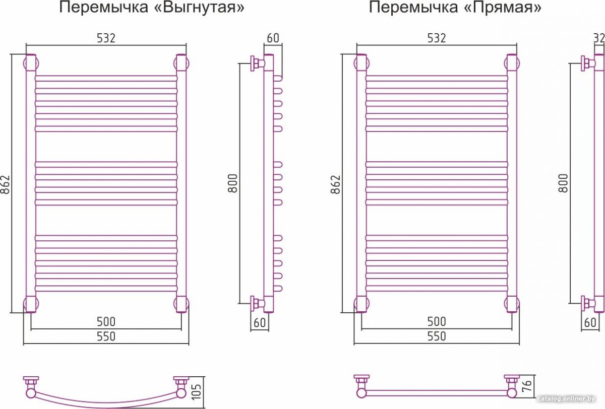 Полотенцесушитель Сунержа Богема+ 800x500 032-0220-8050 Полотенцесушитель Сунержа Богема+ 800x500 032-0220-8050
