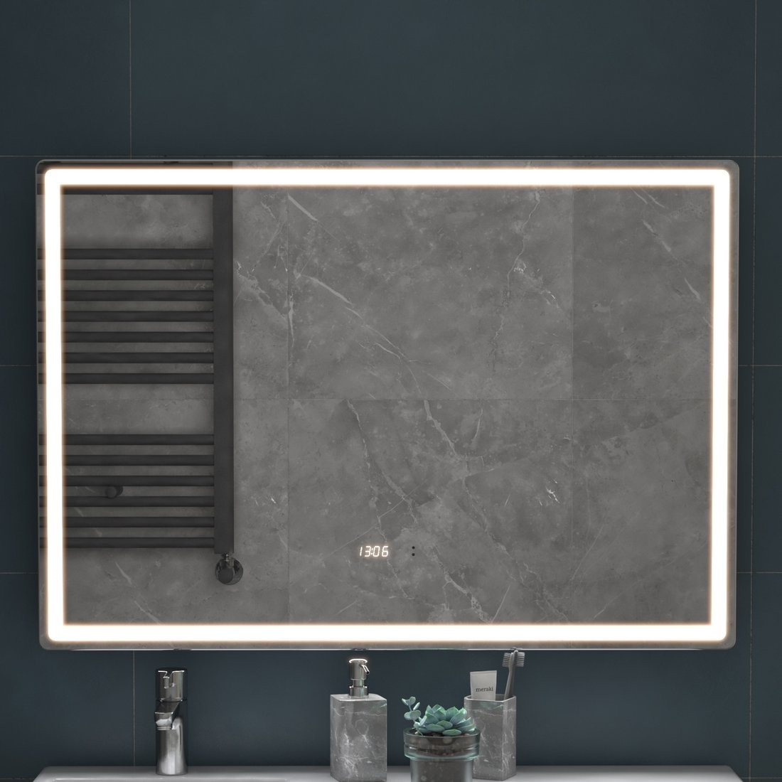 Зеркало VIGO Geometry Luxe 1000 100x70 с бесконтактной подсветкой Зеркало VIGO Geometry Luxe 1000 100x70 с бесконтактной подсветкой