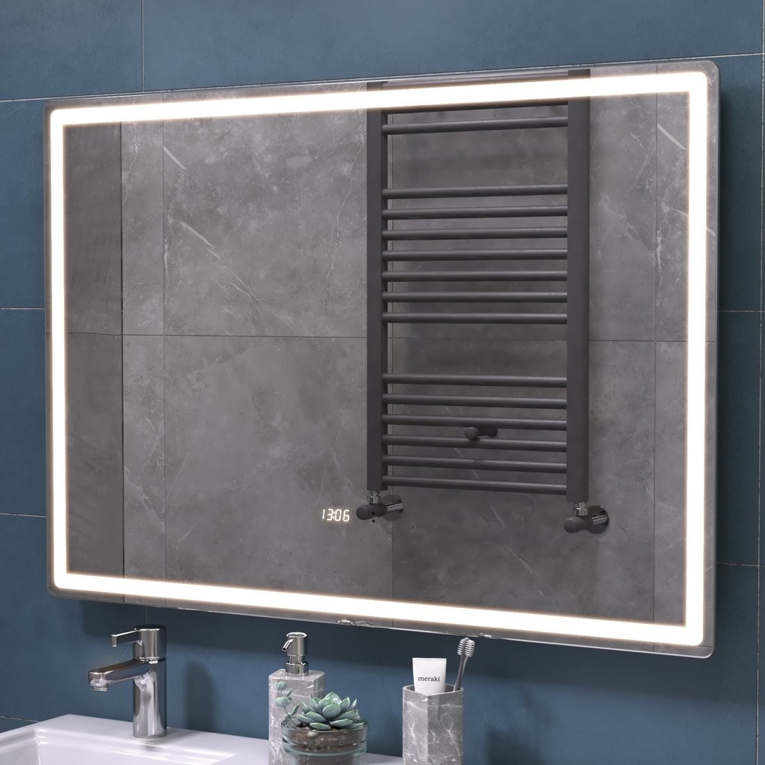 Зеркало VIGO Geometry Luxe 1000 100x70 с бесконтактной подсветкой Зеркало VIGO Geometry Luxe 1000 100x70 с бесконтактной подсветкой