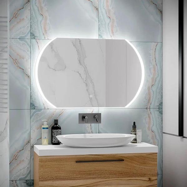 Зеркало Континент Polaris LED 100x60 с подсветкой и сенсорным управлением Зеркало Континент Polaris LED 100x60 с подсветкой и сенсорным управлением