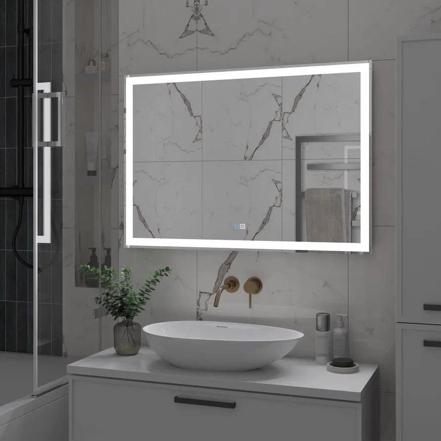 Зеркало Континент Clamm LED 100x70 с подогревом Зеркало Континент Clamm LED 100x70 с подогревом