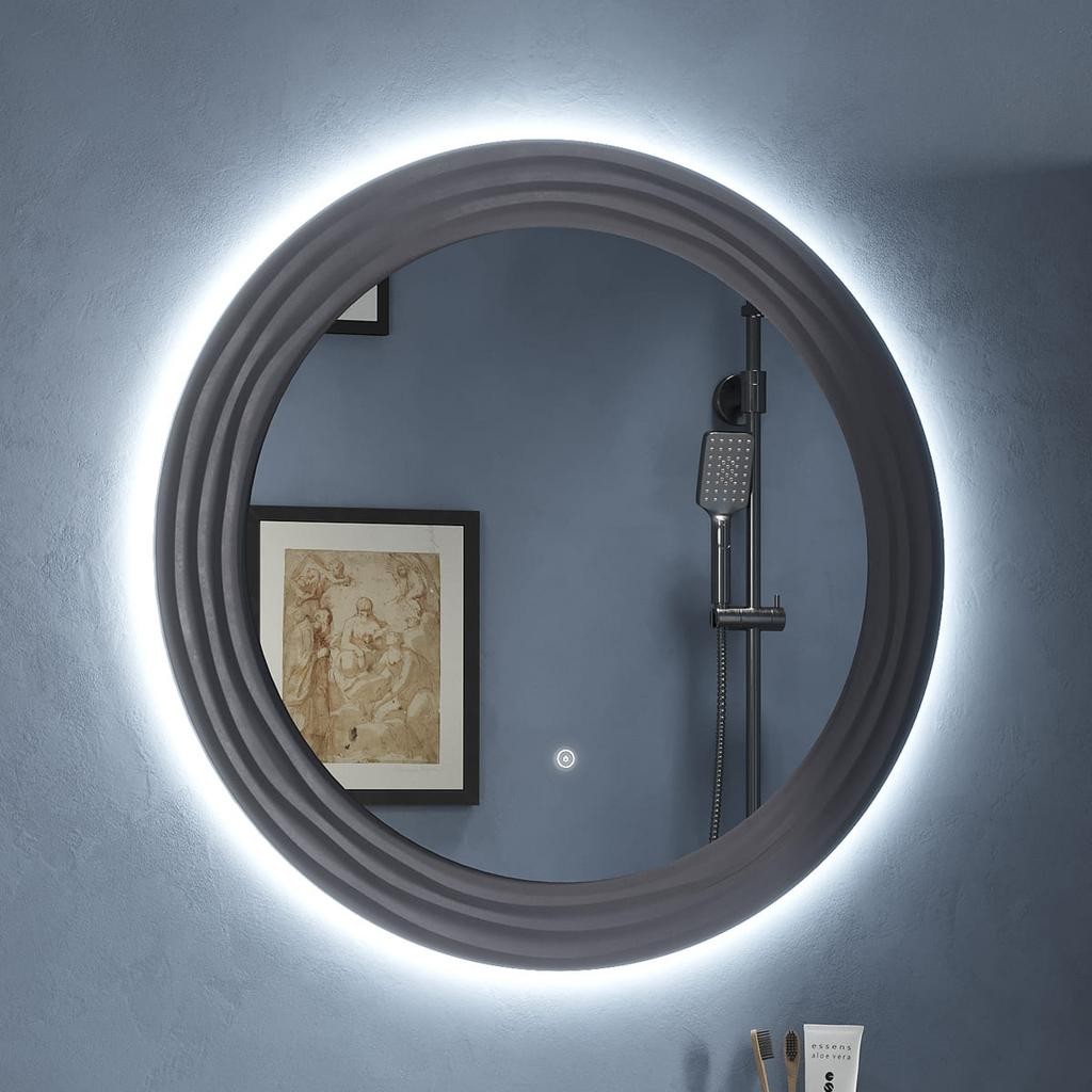 Зеркало Equil Mirage LED D800 с LED-подсветкой, графит Зеркало Equil Mirage LED D800 с LED-подсветкой, графит