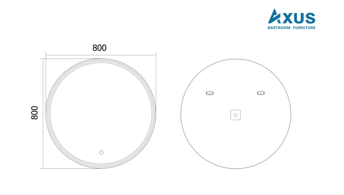 Зеркало AXUS Grace 80x80 с подсветкой Зеркало AXUS Grace 80x80 с подсветкой